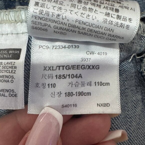 Levi’s Denim Trucker Jacket XXL Vintage Medium Wash Button Front Jean Jacket - Picture 10 of 13